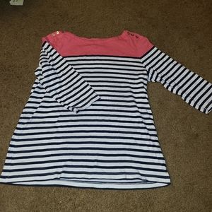 Pink and striped top